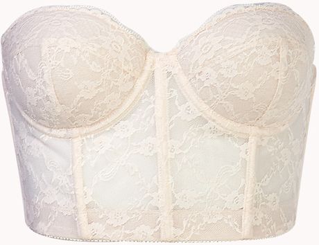 pink strapless corset bra forever lace seashell