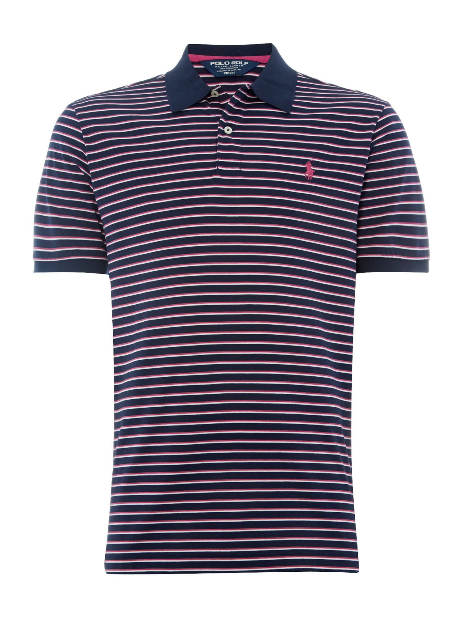 Polo Ralph Lauren Golf Striped Pro Fit Polo Shirt in Blue for Men