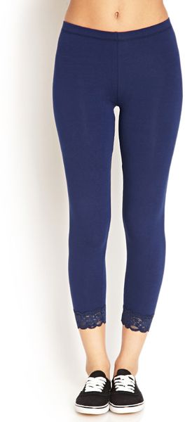 navy capris leggings