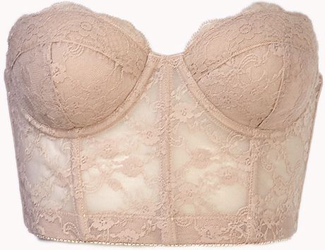 strapless bra lace corset nude beige forever