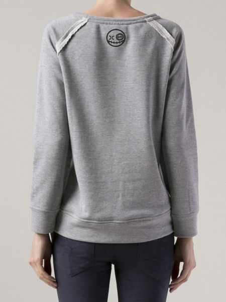 gray chanel sweatshirt