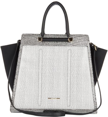 river island grey tote bag