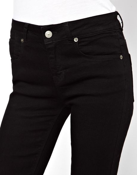 black kick flare jeans