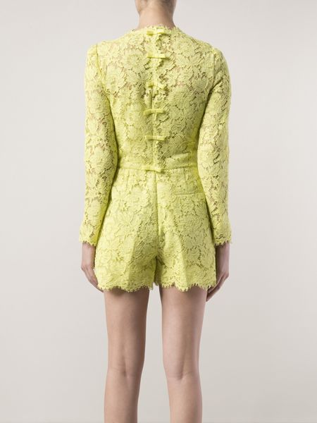 lyst valentino lace romper in green valentino lace romper in green lyst lyst valentino lace romper in green valentino lace romper in green lyst