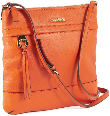 calvin klein burnt orange bag