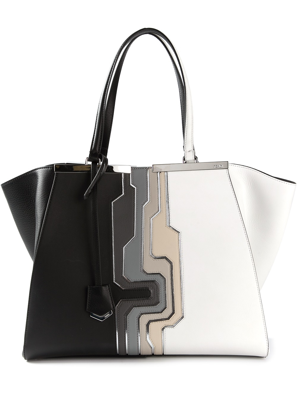 fendi 3 jours tote in black lyst fendi 3 jours tote in black lyst