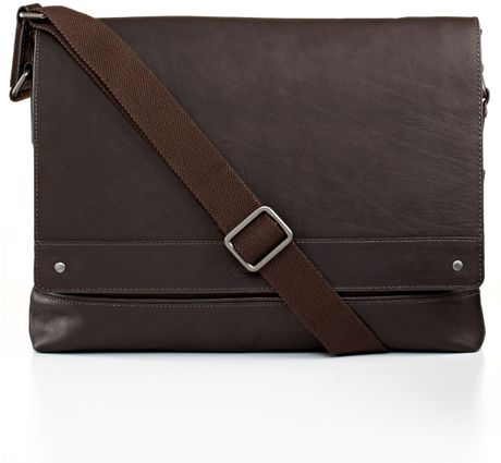 kenneth cole brown messenger bag