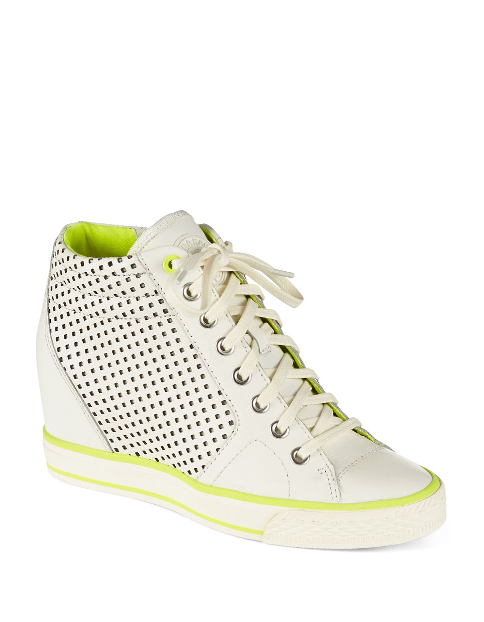 Dkny Cindy Wedge Sneakers in White Lyst