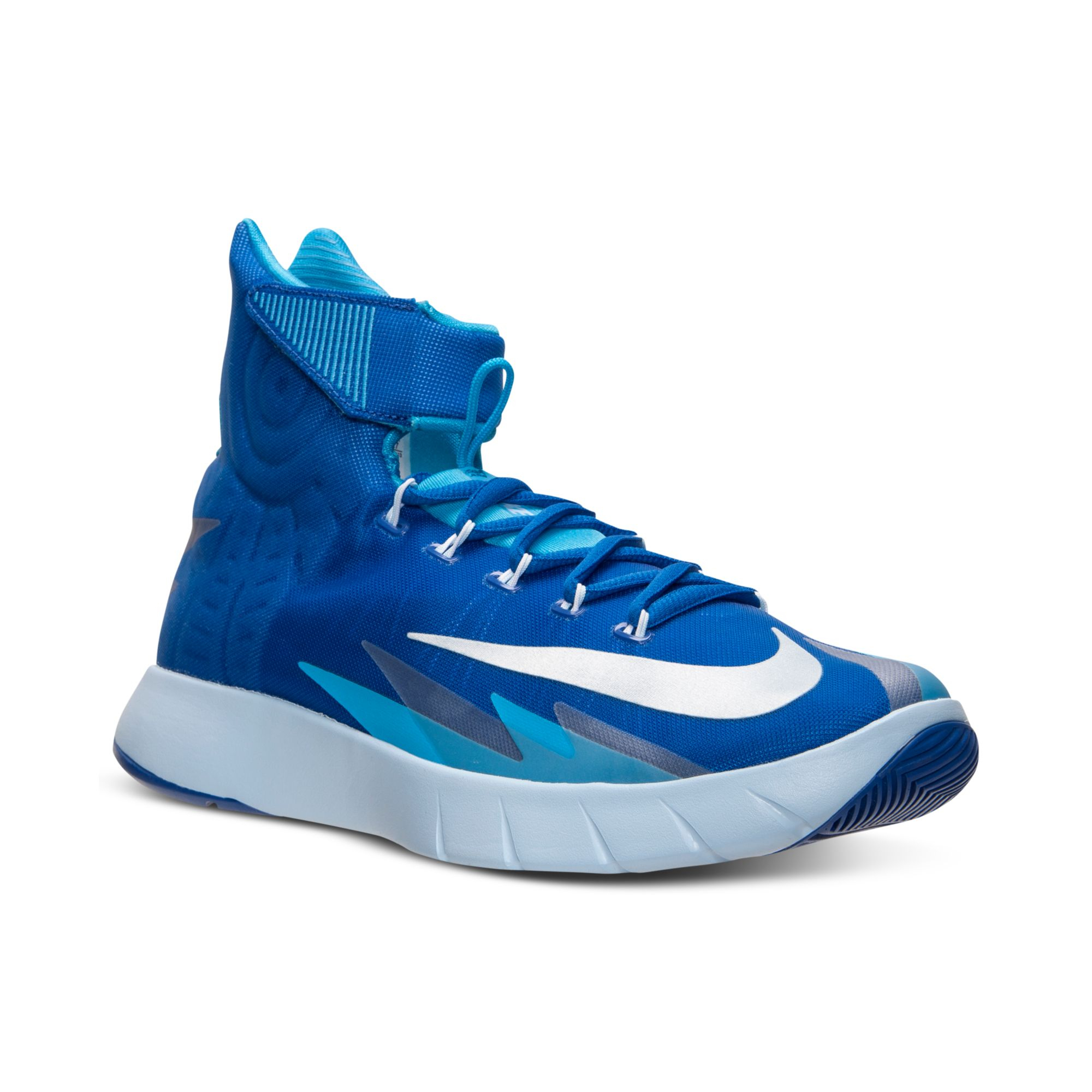 Nike Mens Zoom Hyperrev Basketball Sneakers From Finish Line in Blue for Men (GAME ROYAL ...