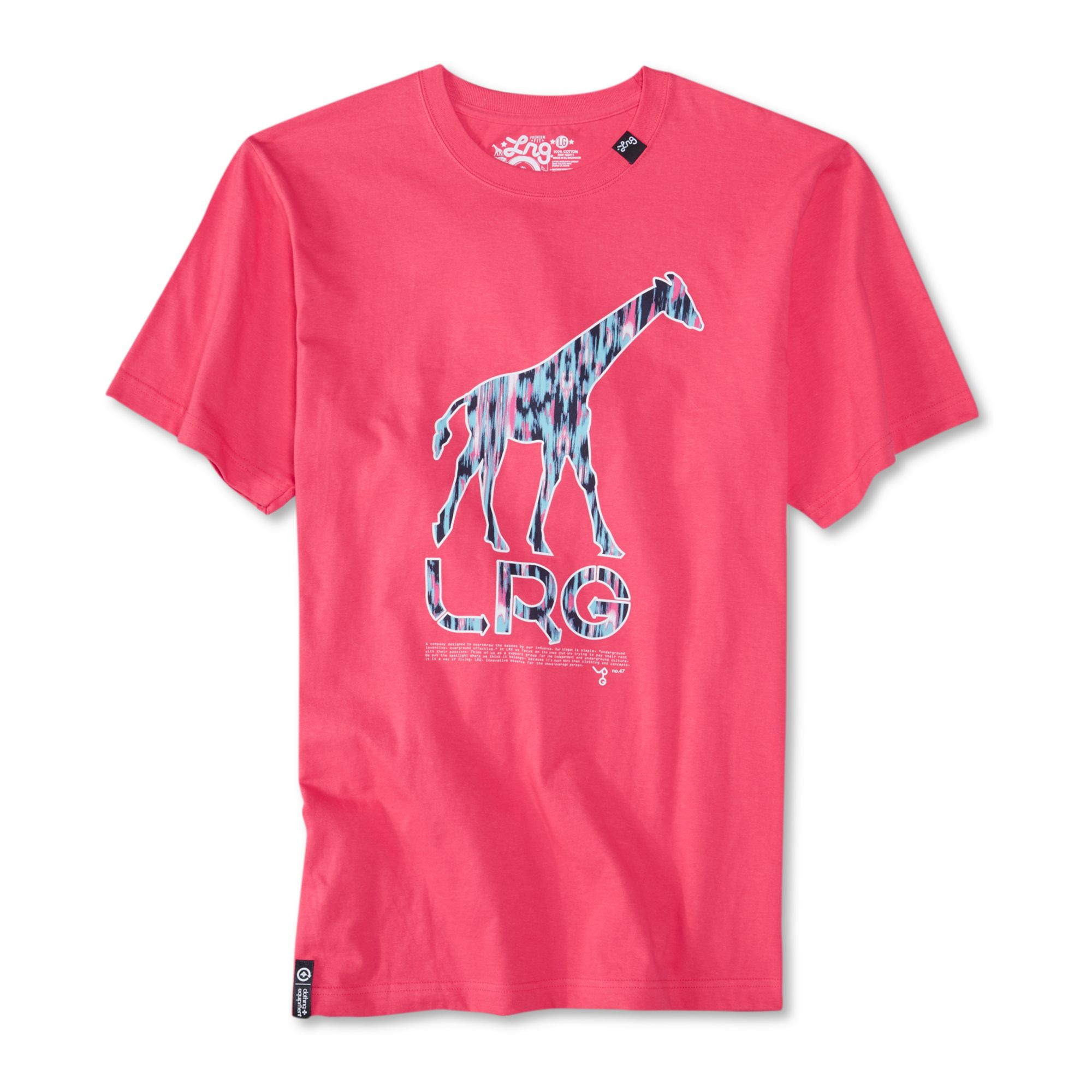 Lrg Giraffe Ikat Graphic Tshirt in Red for Men (Watermelon) Lyst