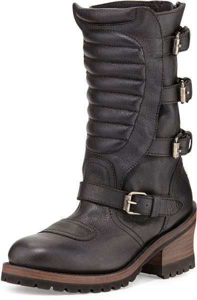 buckle moto boots
