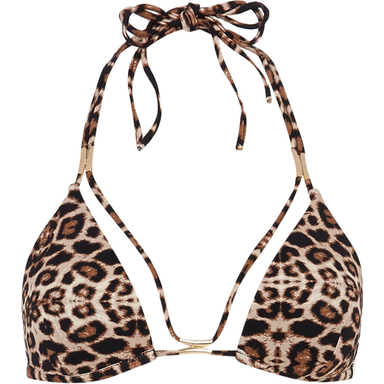 river-island-brown-animal-print-strappy-bikini-top-in-animal-brown-lyst