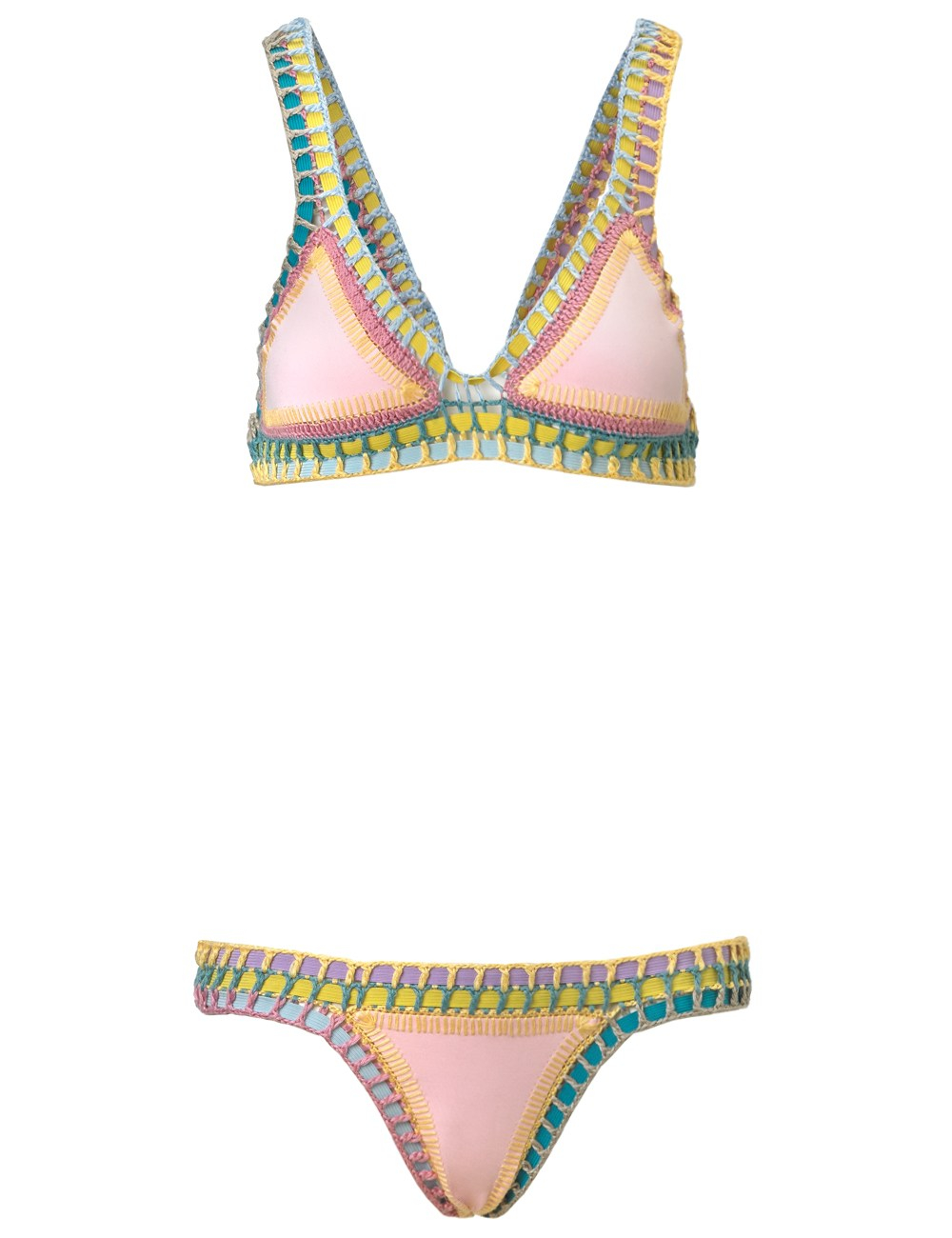 Kiini Pastel Crochet Bea Bikini In Multicolor Lyst