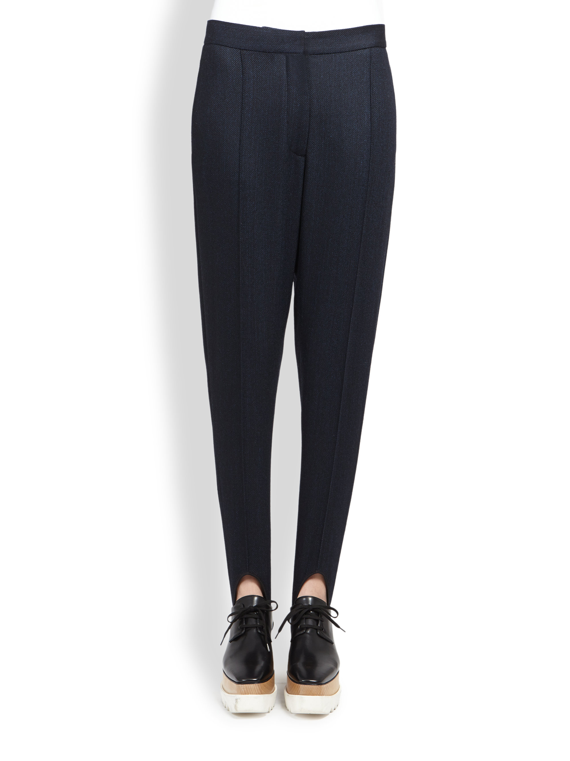 Stella Mccartney Wool Suiting Stirrup Ski Pants in Blue (NAVY) Lyst