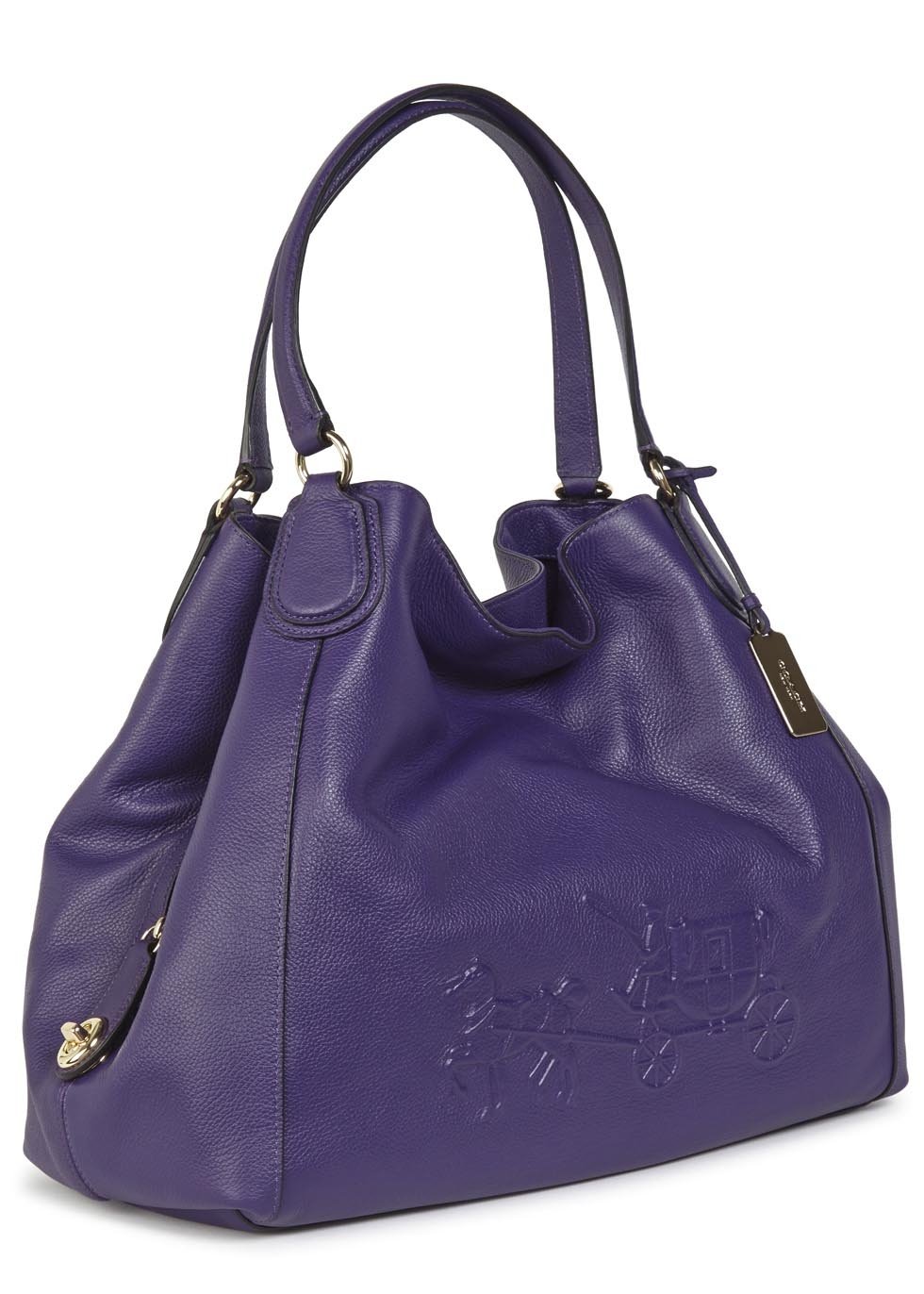 coach purple handbag