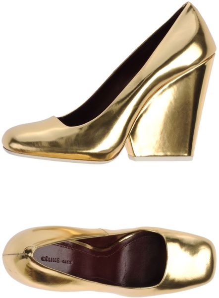 celine gold shoes