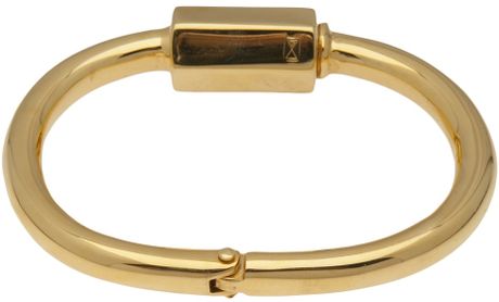 Cast Of Vices Thick Oval Bracelet in Gold for Men ...