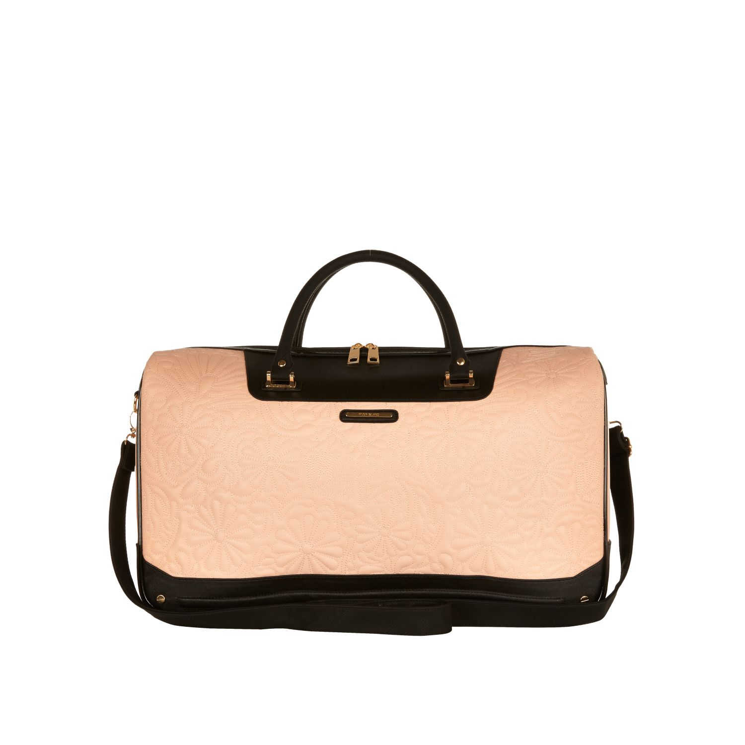 River Island Light Pink Floral Quilted Weekend Bag in Pink Lyst