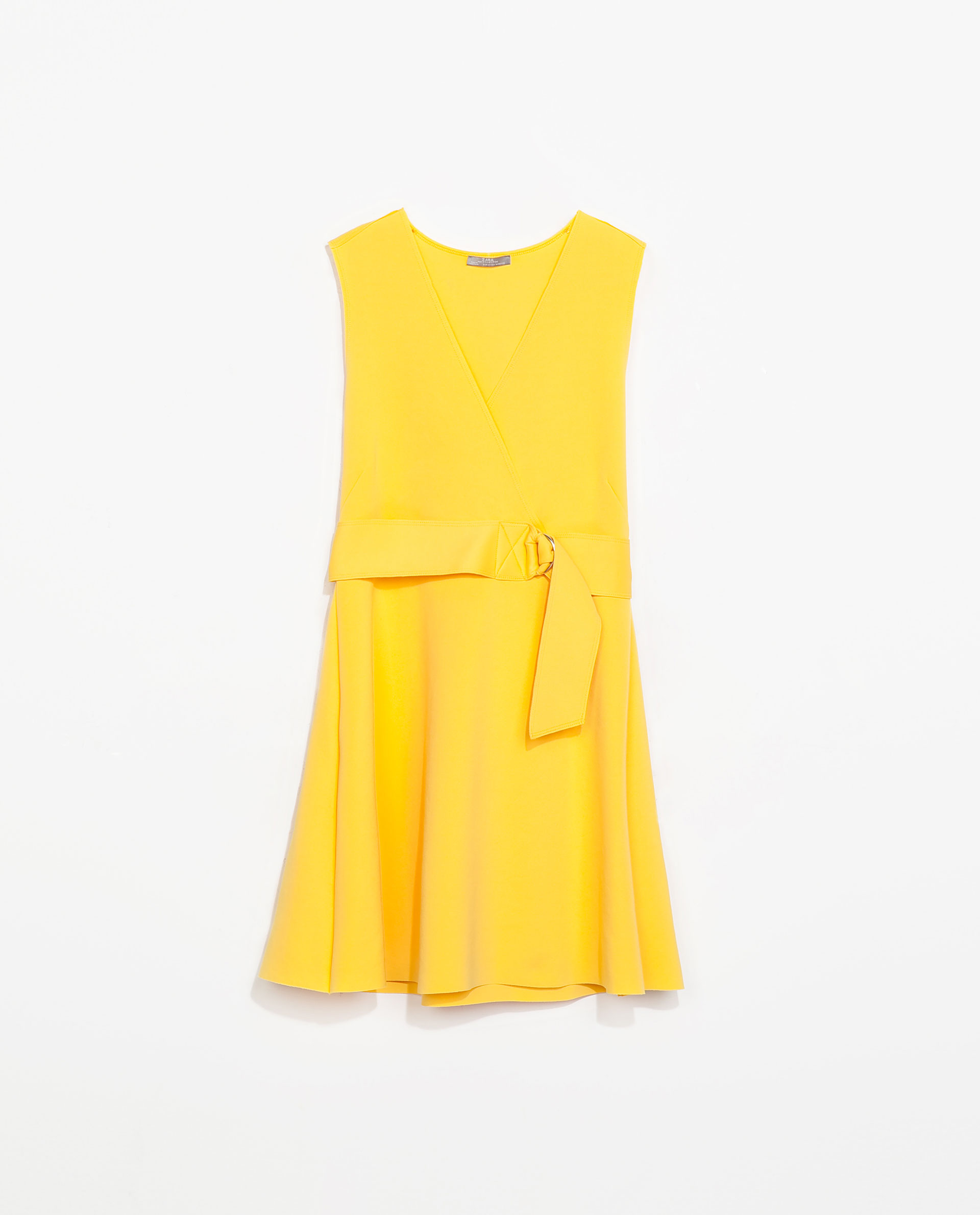 Zara Neoprene Dress in Yellow Lyst