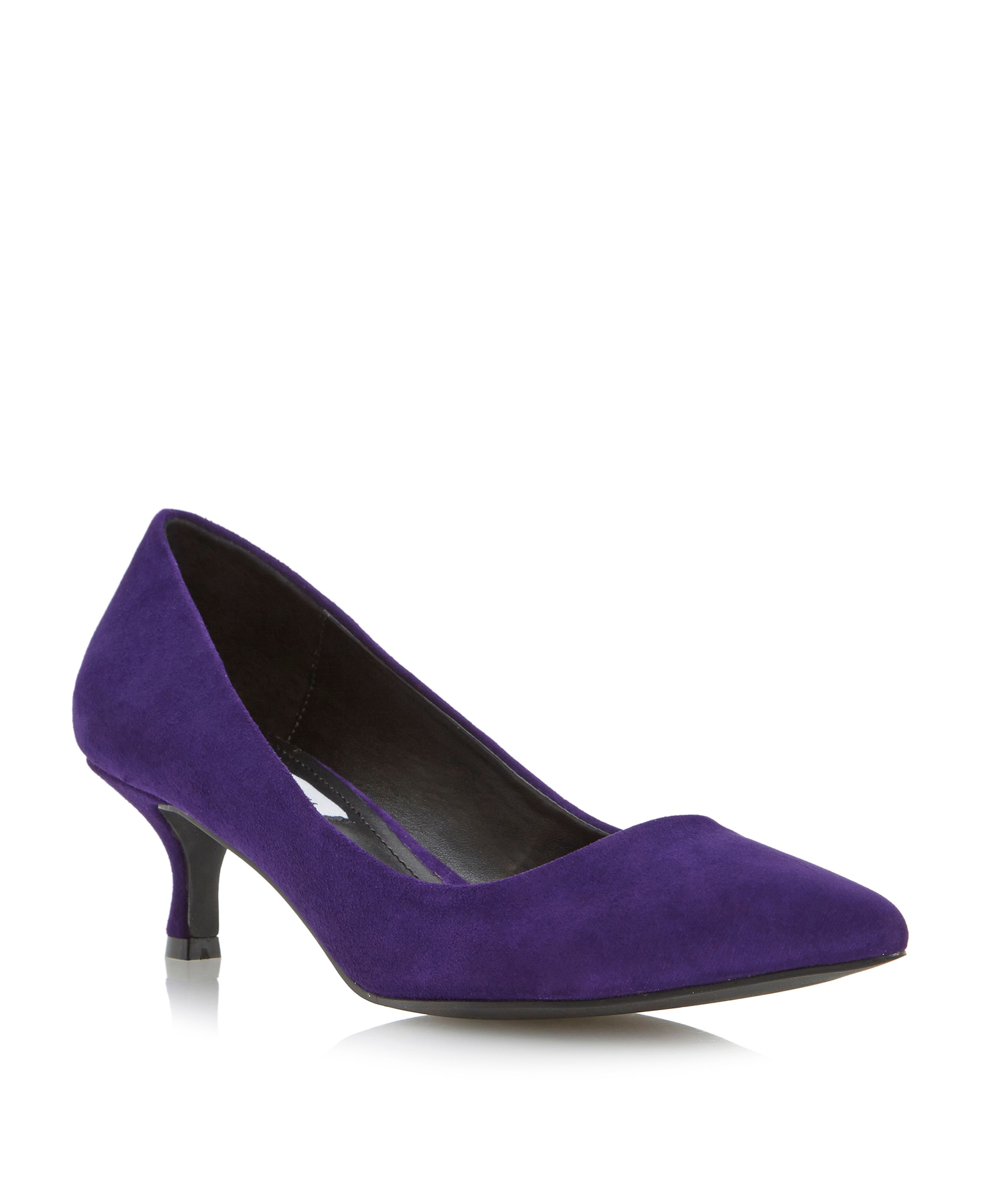 Steve Madden Taima Kitten Heel Court Shoe in Purple | Lyst