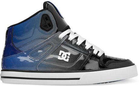 dc shoes black and blue