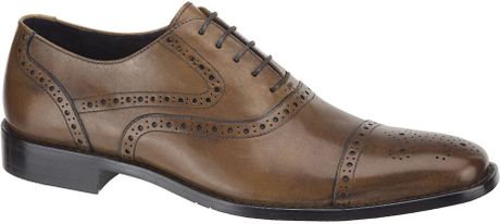 Johnston  Murphy Albright Cap Toe Shoe in Brown for Men (tan) | Lyst
