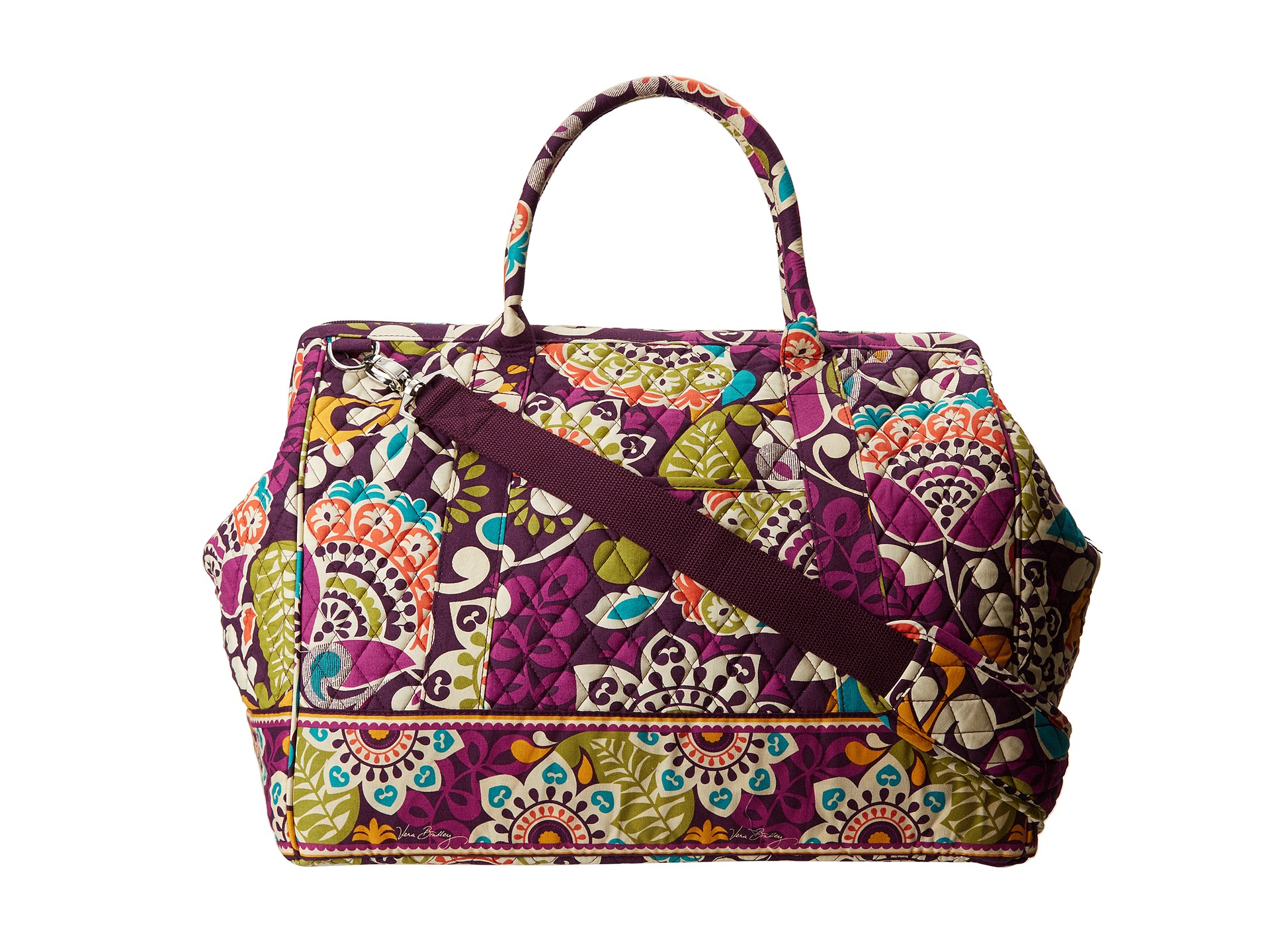 Vera Bradley Luggage Frame Travel Bag in Purple (Plum Crazy)