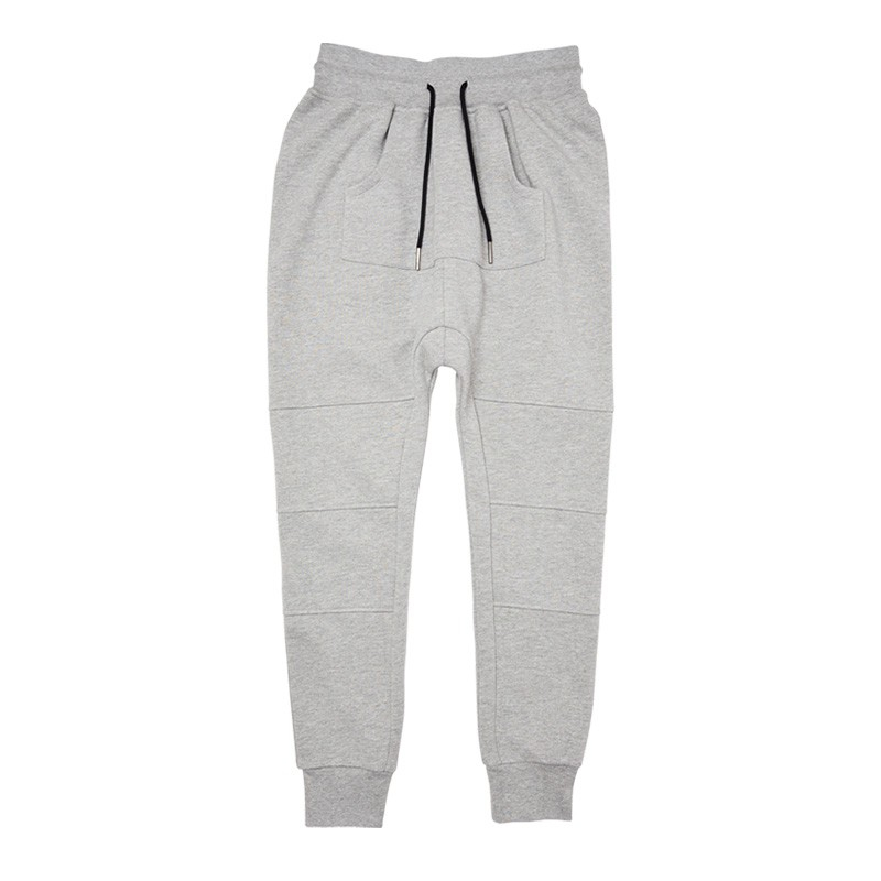 grey drop crotch joggers