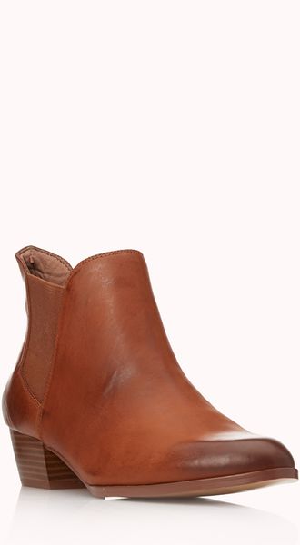 Forever 21 Everyday Chelsea Boots in Brown (Camel) | Lyst