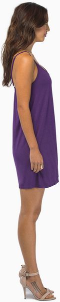 Tobi Feeling Casual Shift Dress in Purple (Plum)