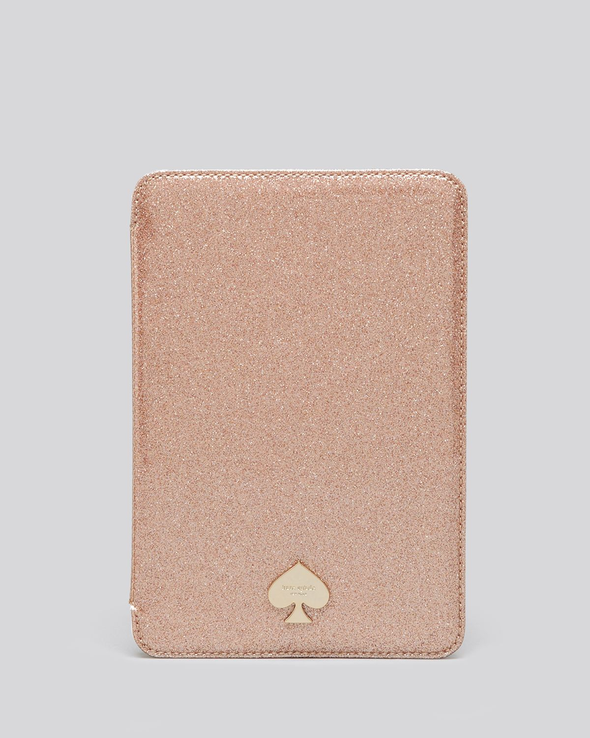 Kate Spade Ipad Mini Case Glitter Bug Folio Hardcase in Beige (Rose