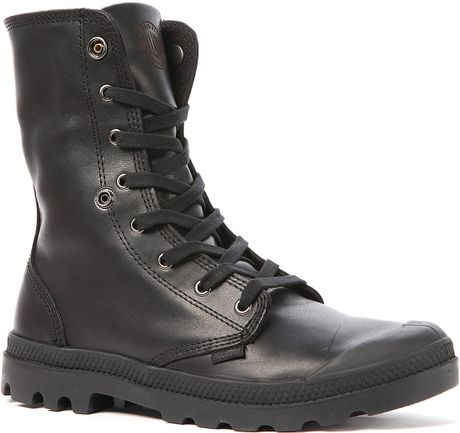 palladium black casual boots