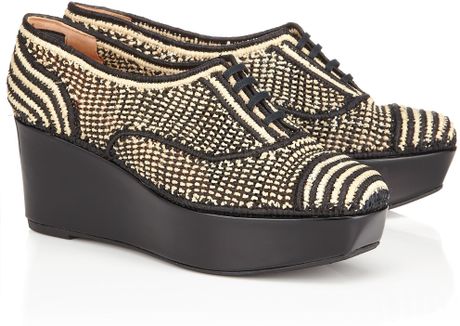 multi shoes raffia latik clergerie robert multicolor
