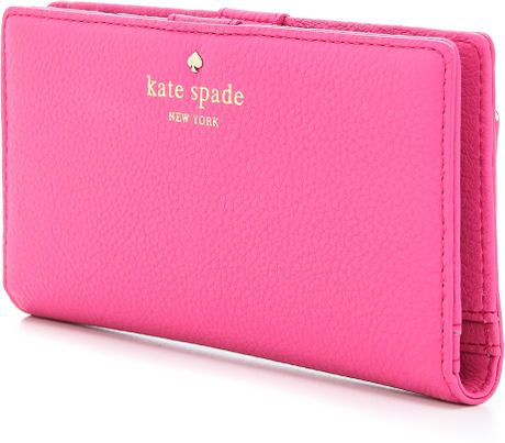 kate spade wallet pink and black