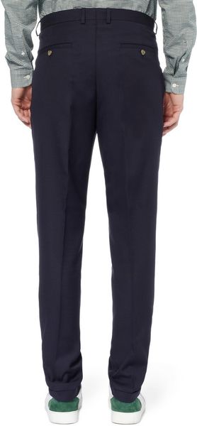 navy wool trousers womens