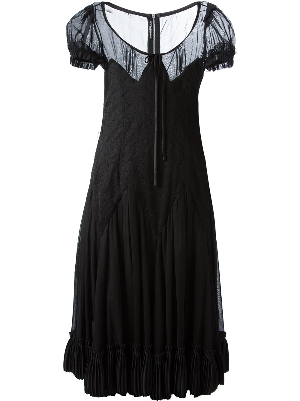 Dolce & Gabbana Vintage Semi Sheer Kaftan Dress in Black Lyst