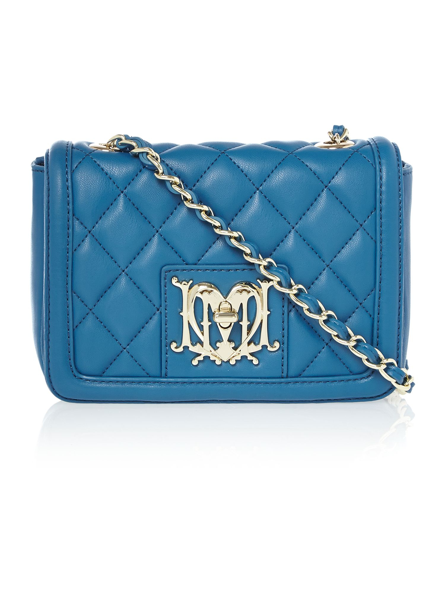 Love Moschino Blue Quilt Mini Cross Body Bag in Blue Lyst