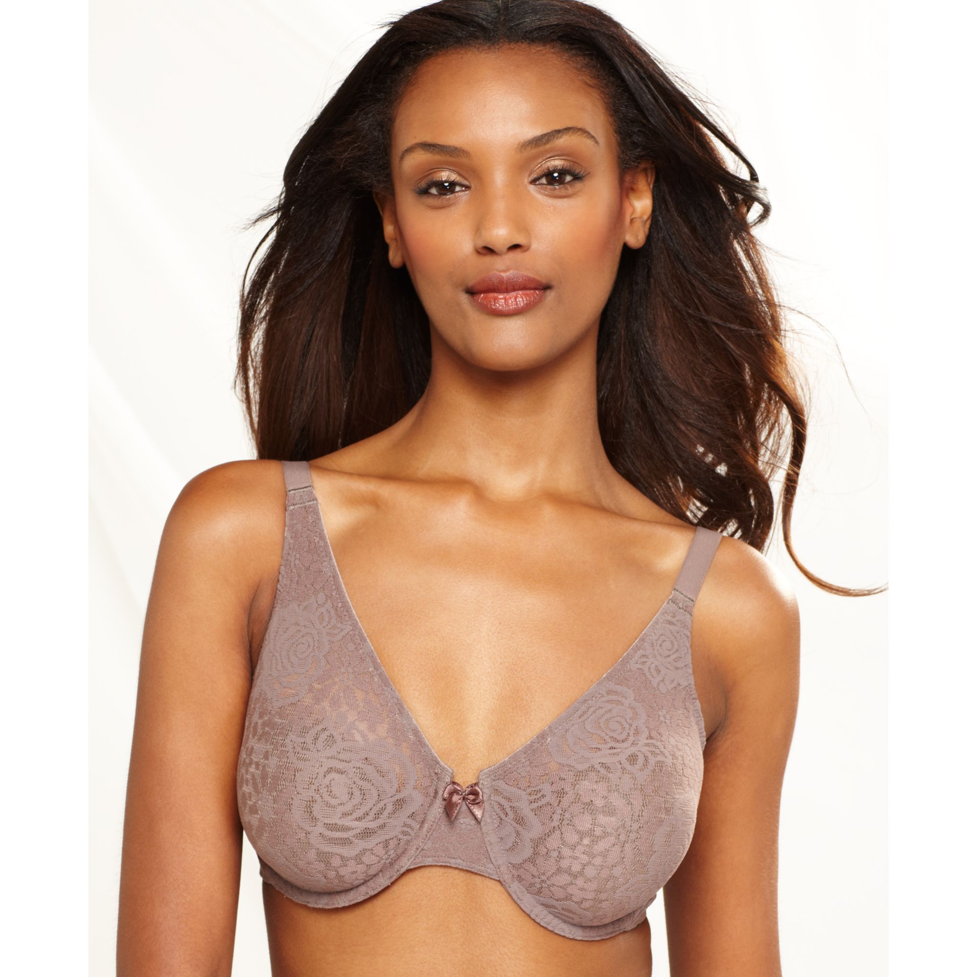 Wacoal Halo Lace Molded Underwire Bra 851205 In Gray Cappuccino Lyst 