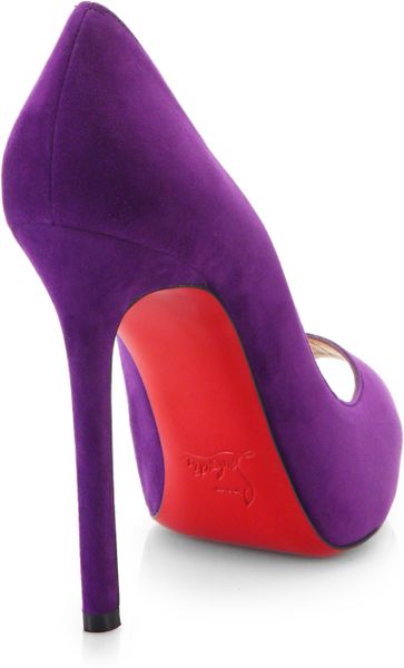 christian louboutin purple shoes