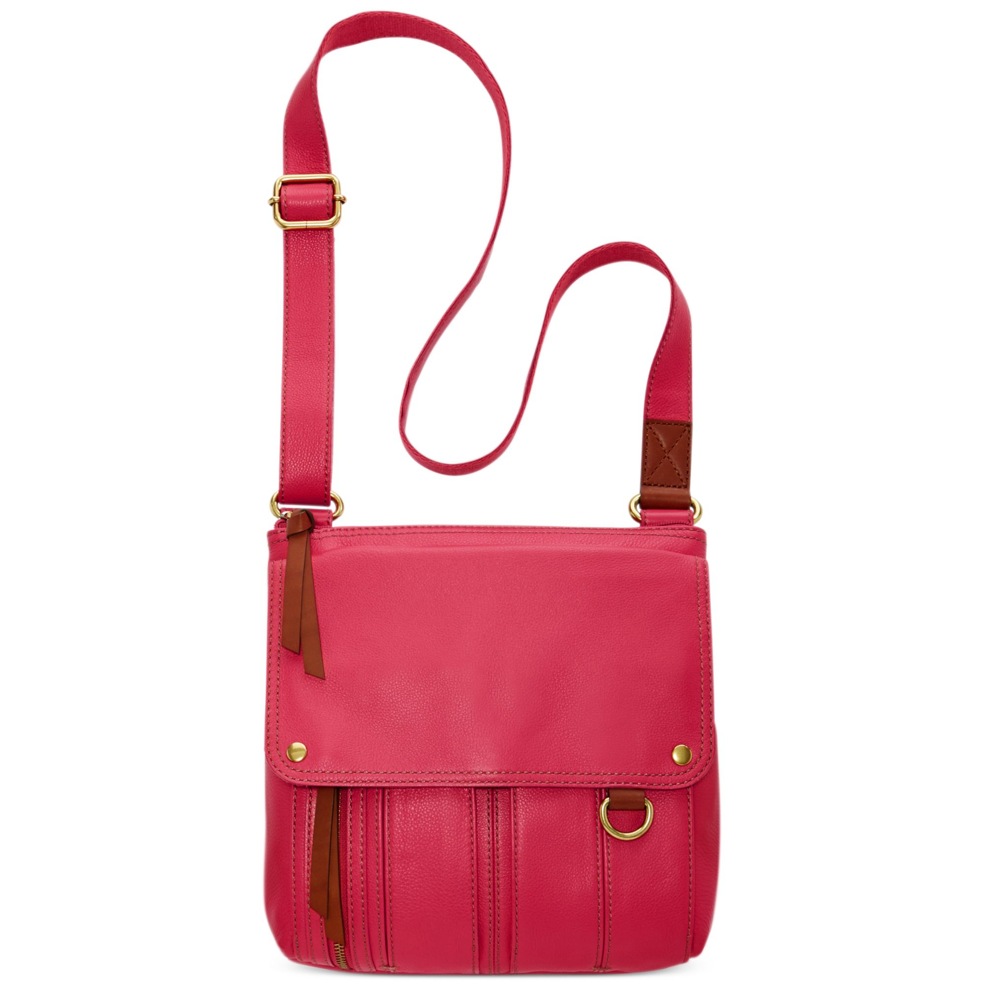 pink leather crossbody