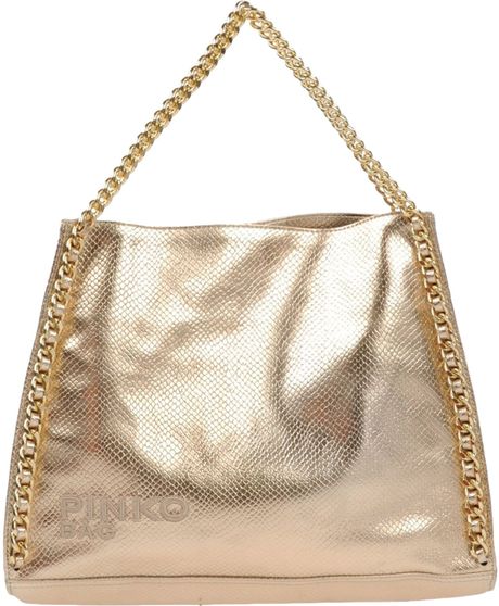 pinko gold bag