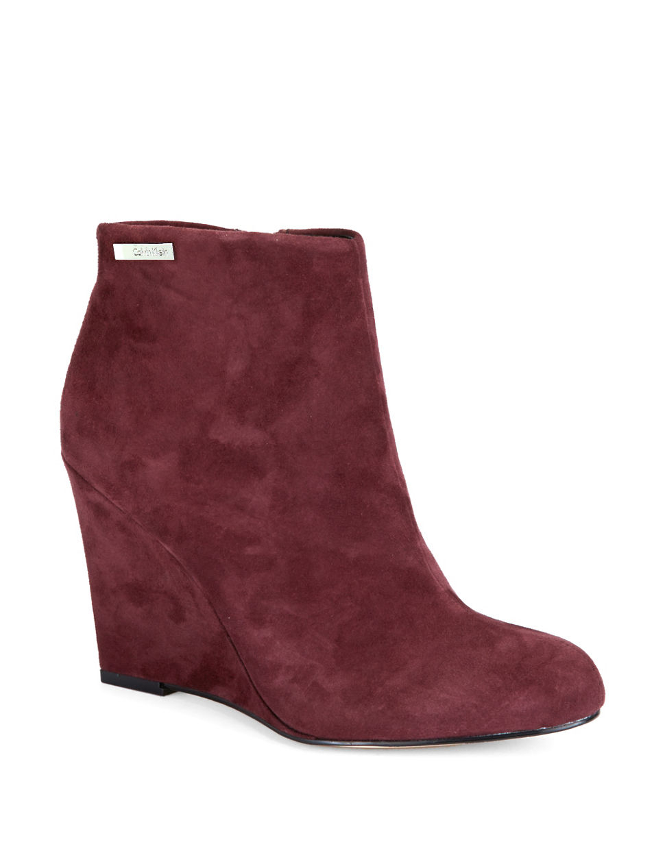 calvin klein wedge ankle strap
