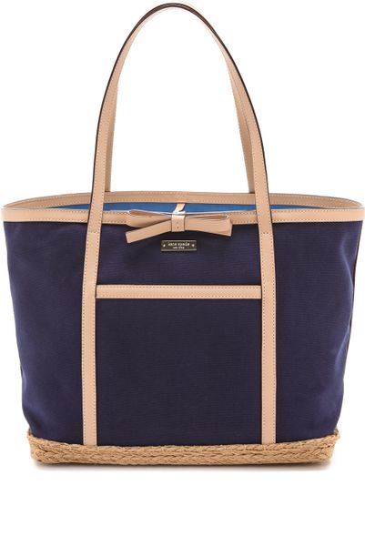 kate spade reversible tote blue