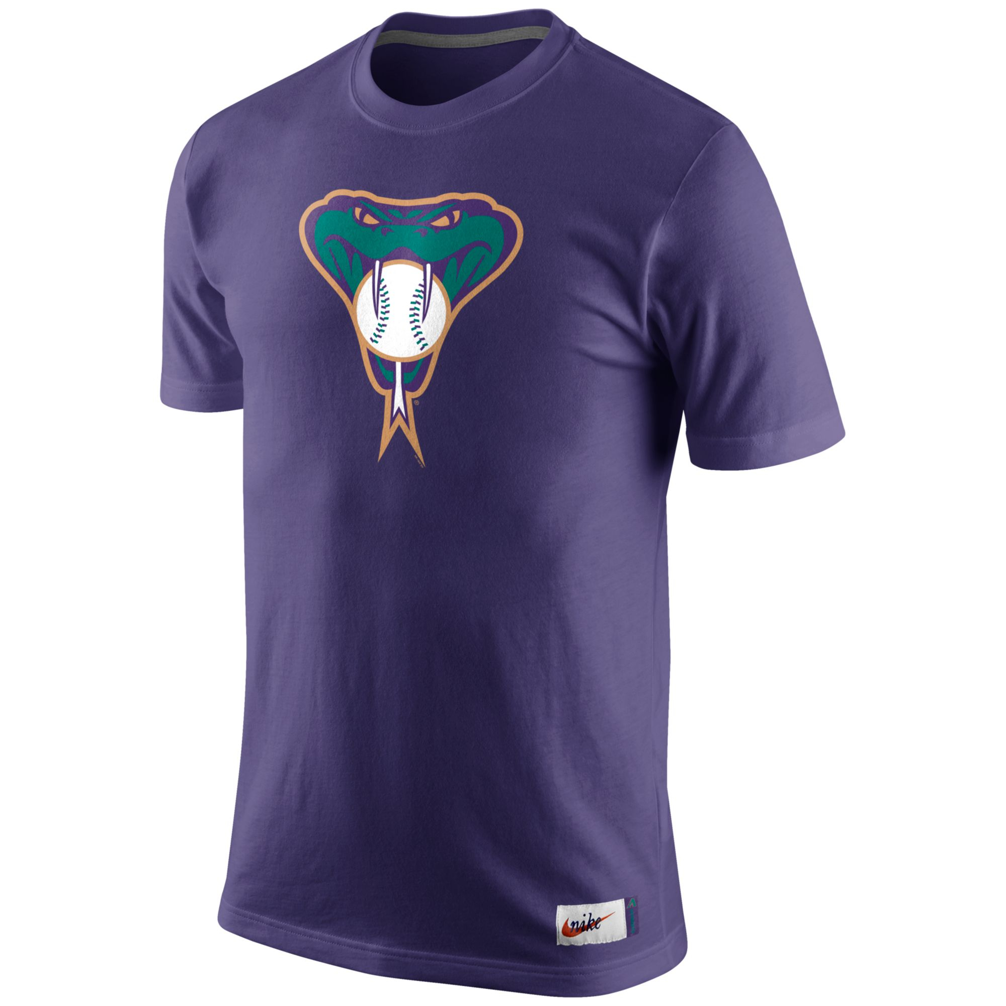 Nike Mens Arizona Diamondbacks Washed Dugout Logo Tshirt in Purple for