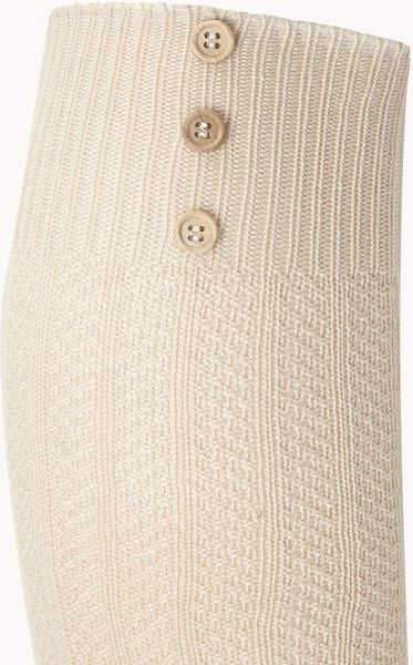 Forever 21 Refined Buttoned Knee High Socks in Beige | Lyst