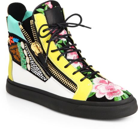 floral mens sneakers