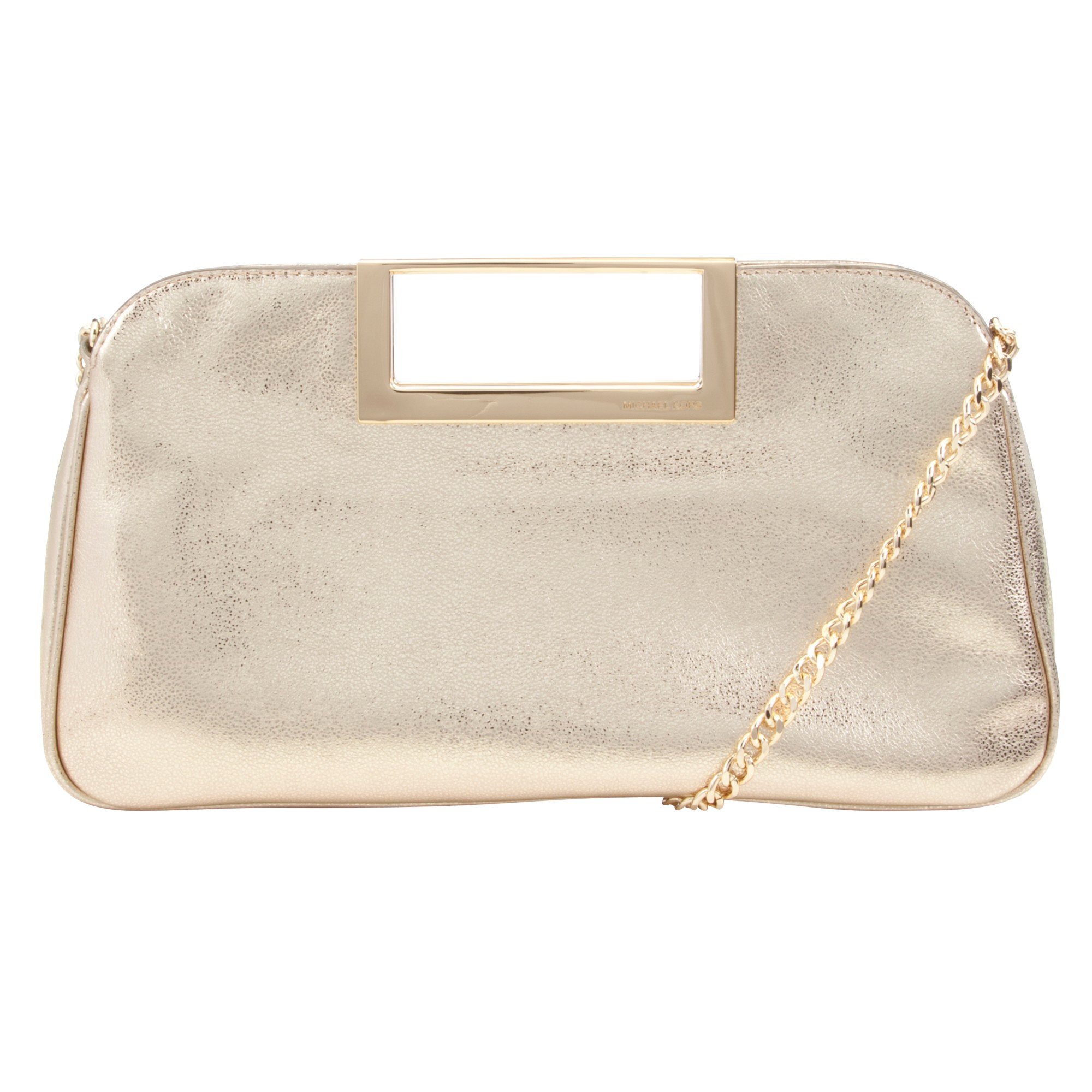 michael kors gold clutch purse