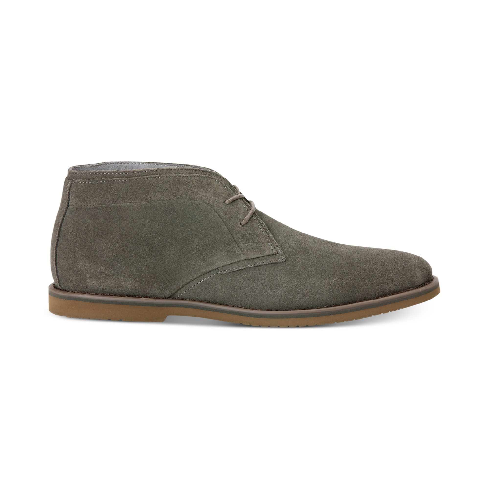 Calvin Klein Franz Suede Chukka Boots In Gray For Men Grey Lyst