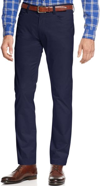 calvin klein slim fit 4 pocket sateen pants