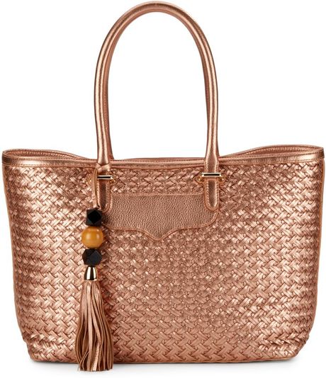 rose gold large tote bag